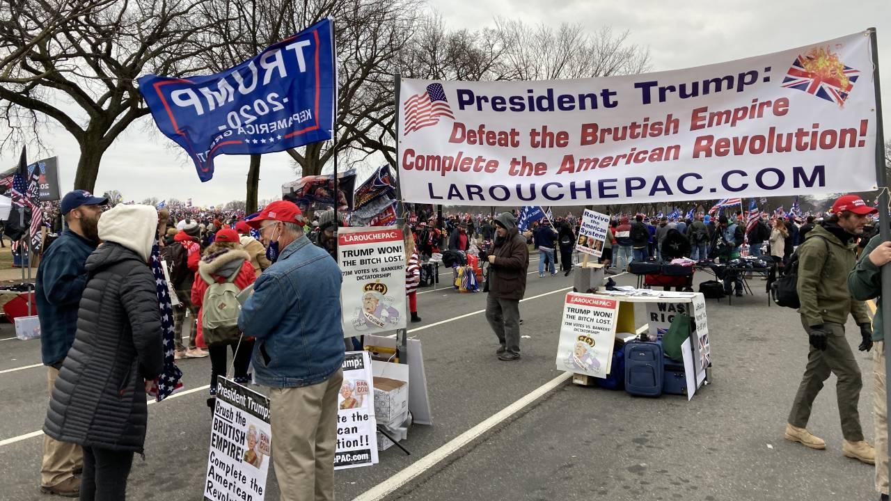 LaRouchePAC organizers in Washington DC, Stop the Steal Rally, January 6, 2021. Photo: Kesha Rogers/LaRouchePAC