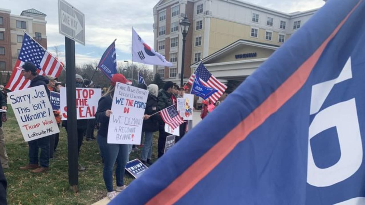 LaRouche PAC and other Trump supporters rally in Gettysburg. November 25, 2020 Photo: LaRouche PAC