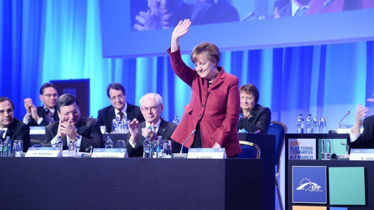 Angela Merkel seen here at the 2014 European People's Party (EPP) Elections Congress. (Photo: EPP)