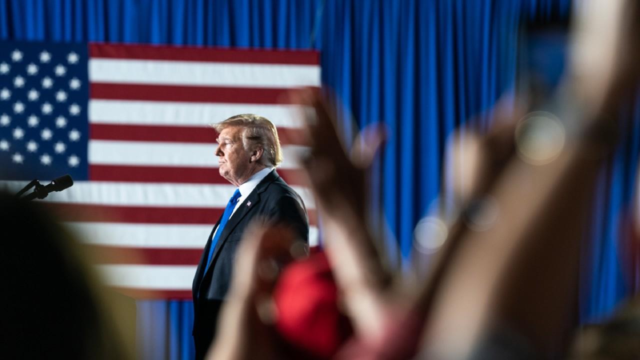 President Donald J. Trump delivers remarks to the Venezuelan American community at the Florida International University Ocean Bank Convocation Center Monday, Feb. 18, 2019 in Miami, Fla. (Official White House Photo by Shealah Craighead)