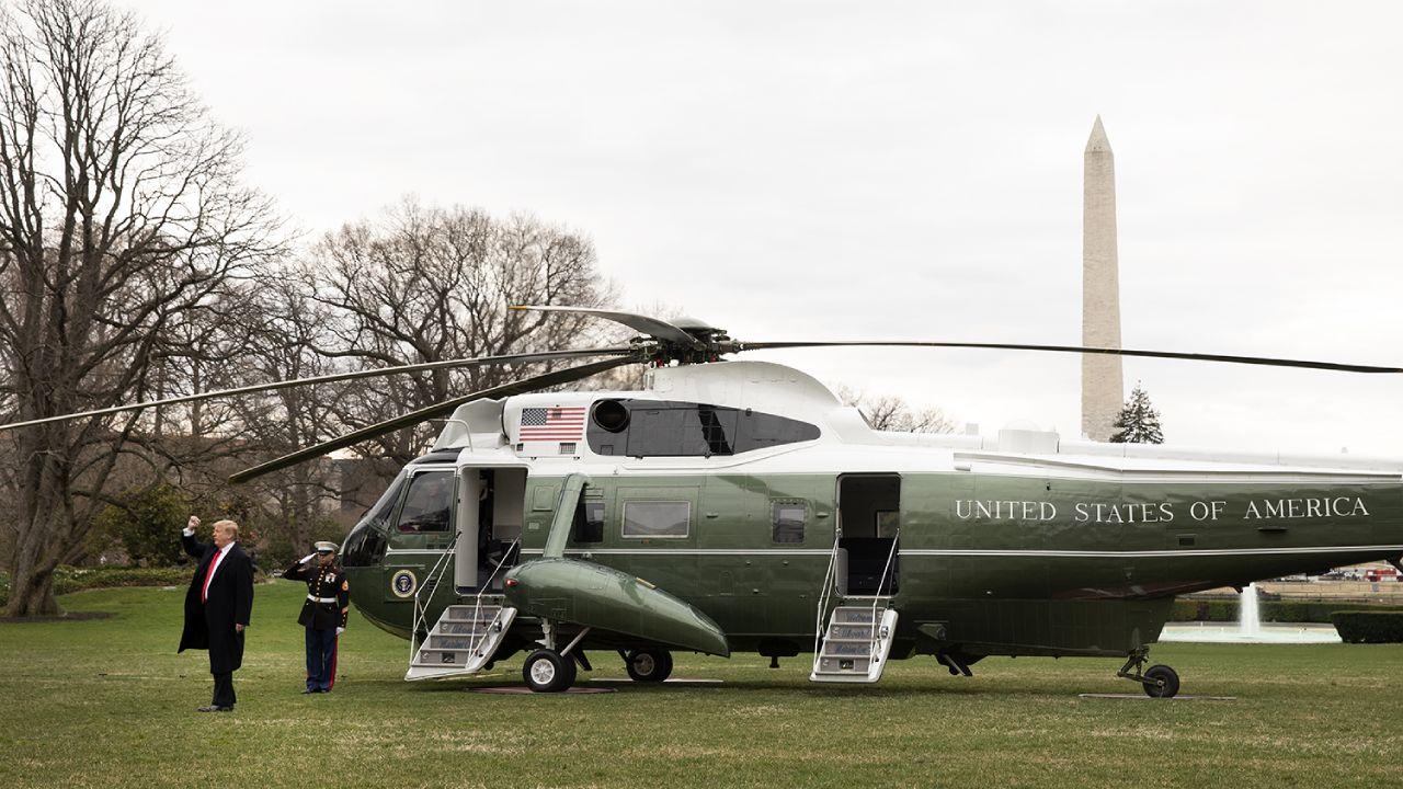 President Donald J. Trump waves as he walks across the South Lawn of the White House Friday morning, March 22, 2019, to board Marine One for the start of his trip to Palm Beach, Fla., where he will meet with Caribbean leaders. (Official White House Photo)