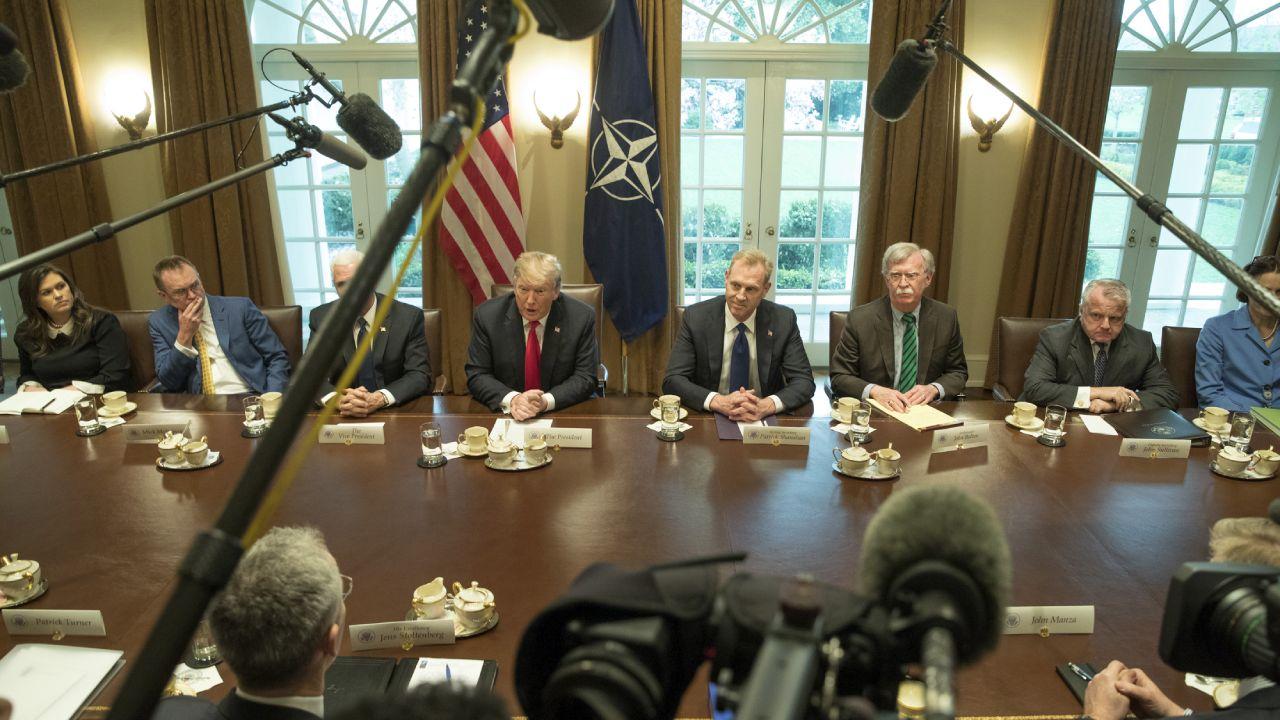 Bilateral meeting between NATO Secretary General Jens Stoltenberg and US President Donald Trump. April 2, 2019 - Whitehouse, Washington DC. (NATO Photo)