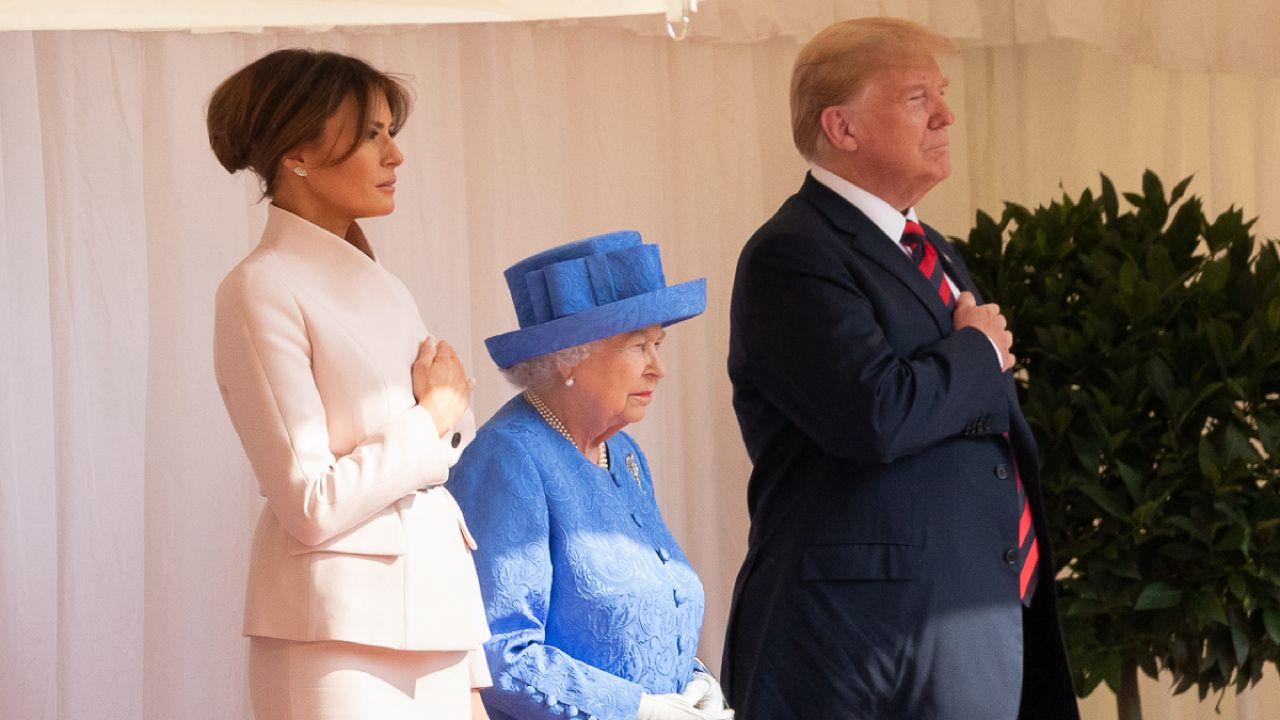President Donald J. Trump and First Lady Melania Trump visit with Queen Elizabeth II | July 13, 2018 (Official White House Photo by Andrea Hanks)
