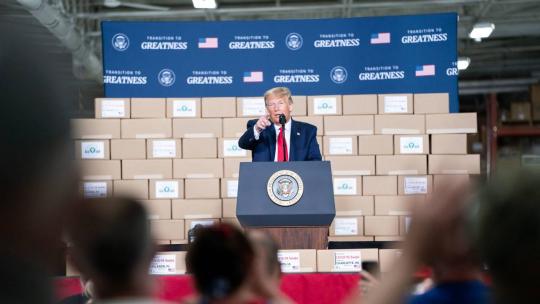 President Donald J. Trump delivers remarks Friday, June 5, 2020, at Puritan Medical Products in Guilford, Maine. (Official White House Photo by Joyce N. Boghosian)